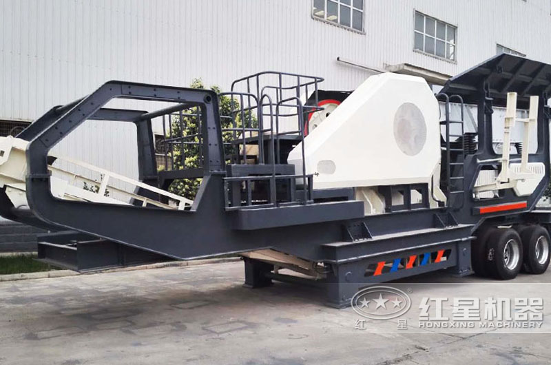 輪胎式車載鄂破機(jī)，時(shí)產(chǎn)50噸現(xiàn)貨